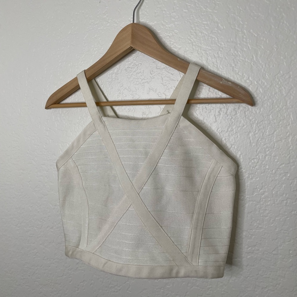 WOW couture white crop top